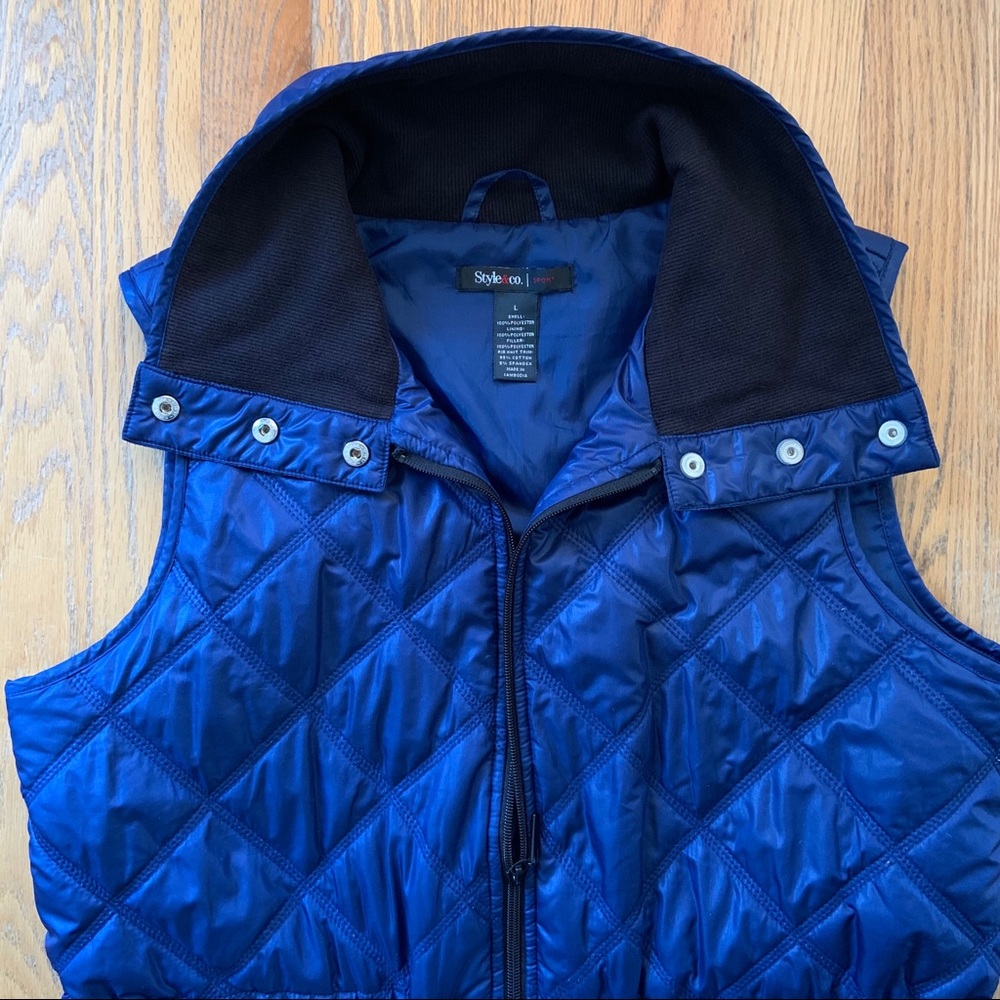 Fall Blue Vest - Picture 3 of 5